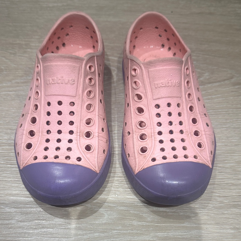 Native Kids Shoes in Pink and Purple